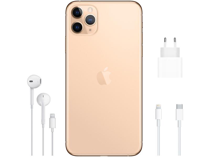 iPhone 11 Pro Max Apple 512GB Dourado 6,5” 12MP - iOS - iPhone